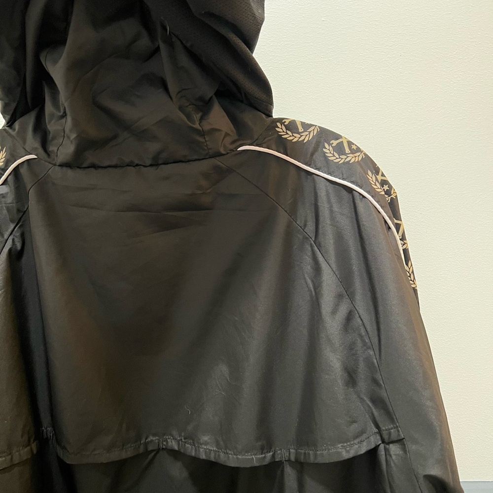 DIXXON Black Hooded Windbreaker with Crest Logo - Picture 5 of 7